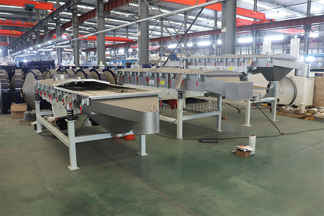 3 sets customized linear vibrating screen